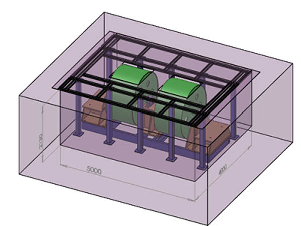 72英寸560kw牽引力90000N底盤測功機
